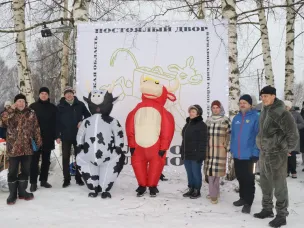 В деревне Антониха презентовали открытие постоялого двора «Золотой телёнок»