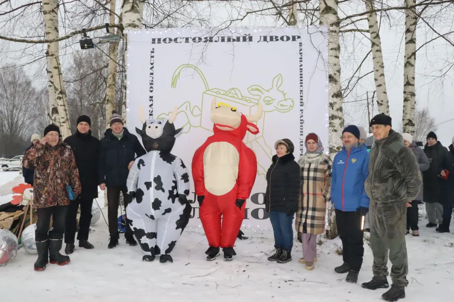 В деревне Антониха презентовали открытие постоялого двора «Золотой телёнок»