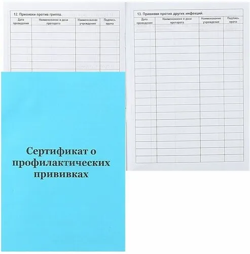 Сертификат прививок школьника – что это такое?