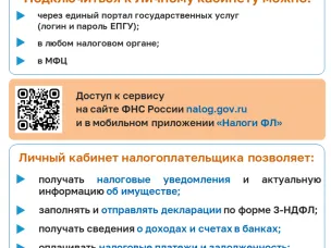 О возможностях Интернет-сервиса ФНС России "Личный кабинет налогоплательщика"