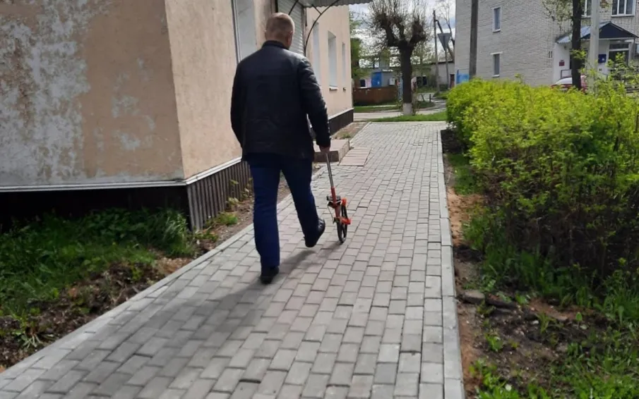 Осмотр тротуаров
