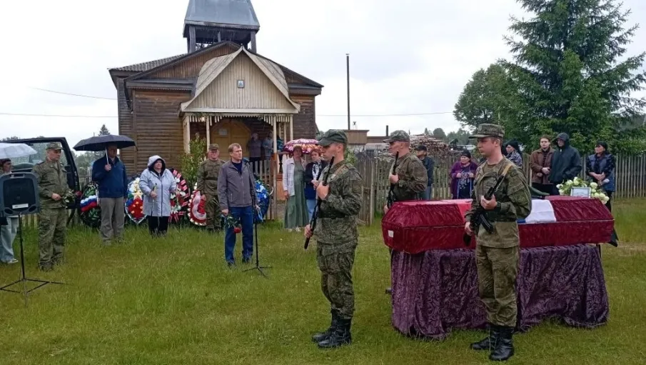В поселке Северный состоялось прощание с участником СВО